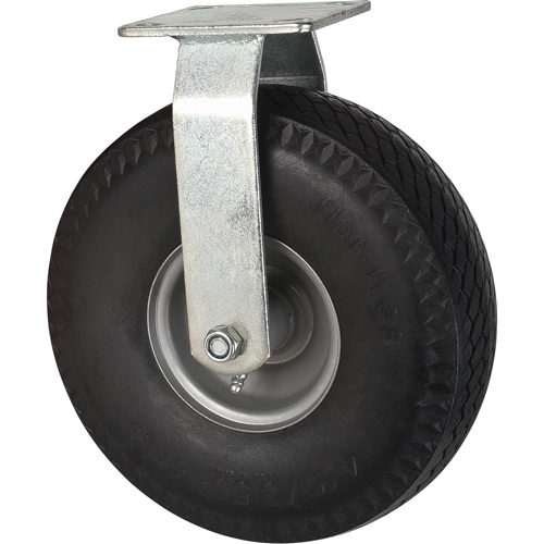 Roulettes anticrevaisons, Fixe, 10" (254 mm), Anticrevaison, 300 lb (136 kg) Equipment World
