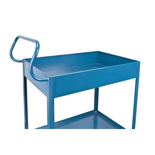 Deep Lipped Service Cart, 2 Tiers, 24" W x 47" H x 36" D, 1200 lbs. Capacity Equipment World