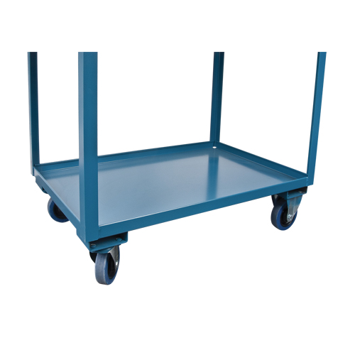 Deep Lipped Service Cart, 2 Tiers, 24" W x 47" H x 36" D, 1200 lbs. Capacity Equipment World