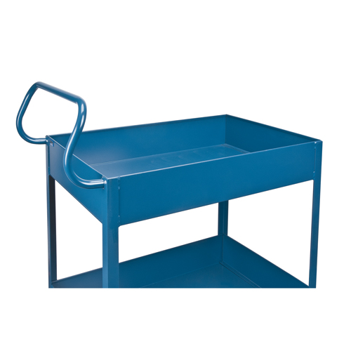 Deep Lipped Service Cart, 2 Tiers, 24" W x 47" H x 36" D, 1200 lbs. Capacity Equipment World