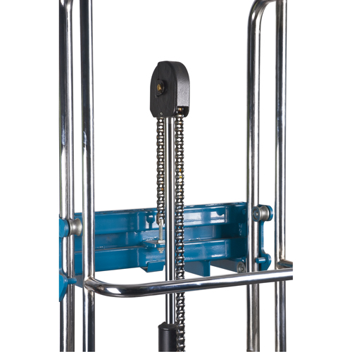 Hydraulic Platform Lift Stacker, Foot Pump Operated, 880 lbs. Capacity, 60" Max Lift Equipment World