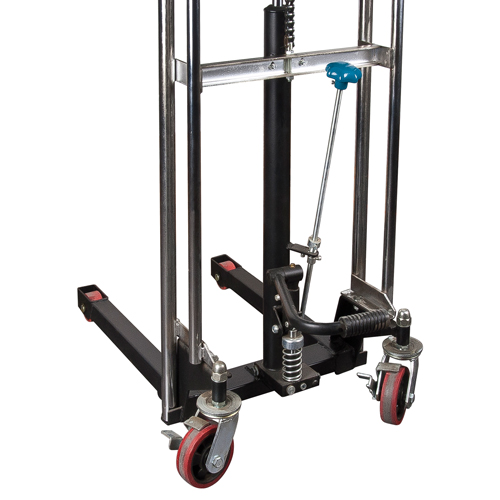 Hydraulic Platform Lift Stacker, Foot Pump Operated, 880 lbs. Capacity, 60" Max Lift Equipment World