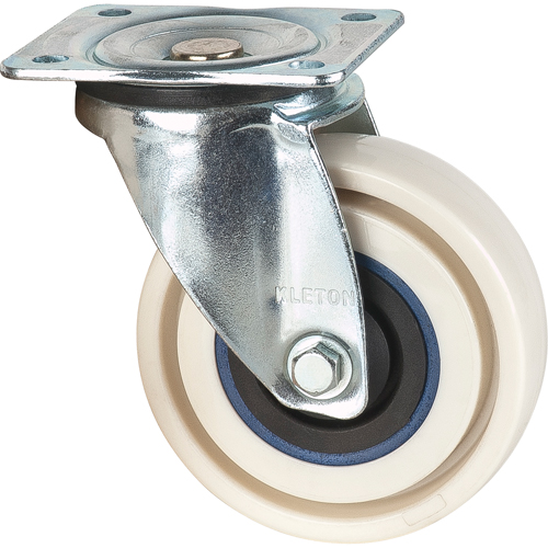 Sandwich Casters, Swivel, 4" (101.6 mm), Nylon, 440 lbs. (199.58 kg.) Equipment World