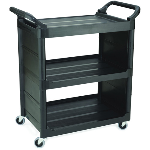 Chariot de service avec panneaux d'extr&eacute;mit&eacute;s, 3 tiers, 18-5/8" x 36-5/8" x 33-5/8", Capacit&eacute; 150 lb Equipment World