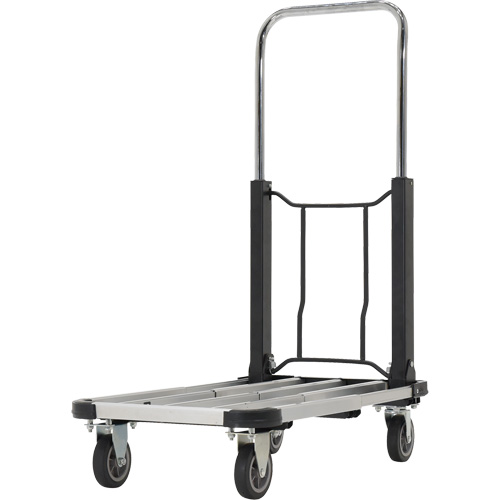 Fold-Up Platform Truck, Stainless Steel, 300 lbs., 28" L x 16" W, 33-1/2" High Equipment World