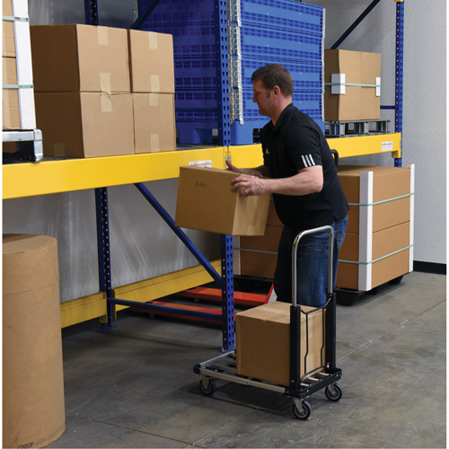 Fold-Up Platform Truck, Stainless Steel, 300 lbs., 28" L x 16" W, 33-1/2" High Equipment World