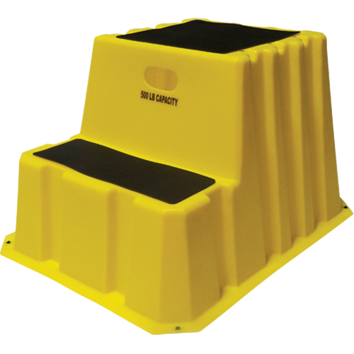 Nestable Industrial Step Stools, 2 Steps, 32-3/4" x 25-3/4" x 20-1/2" High Equipment World