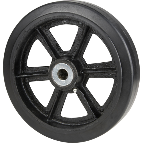 Mold-On Rubber Wheels, 8" (203.2 mm) Dia. x 2" (50.8 mm) W, 600 lbs. (272.155 kg.) Capacity Equipment World
