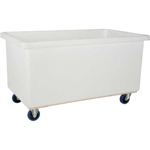 Straight Wall Box Truck, White Polyethylene, 51" L x 33" W x 39" H, 25 cu. Ft. Volume, 600 lbs. Capacity Equipment World