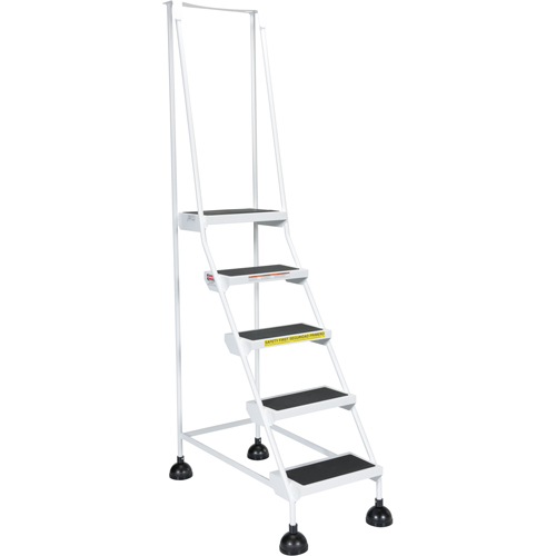 Light-Duty Stop-Step Ladders, 5 Steps, 16" Step Width, 47-11/16" Platform Height, Steel Equipment World