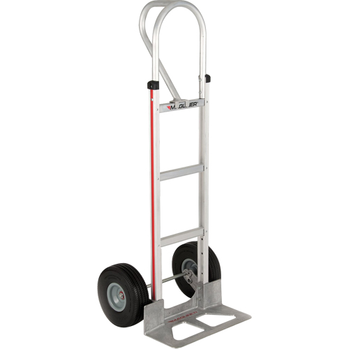 Straight Back Hand Truck, P-Handle Handle, Aluminum, 52" Height, 500 lbs. Capacity Equipment World