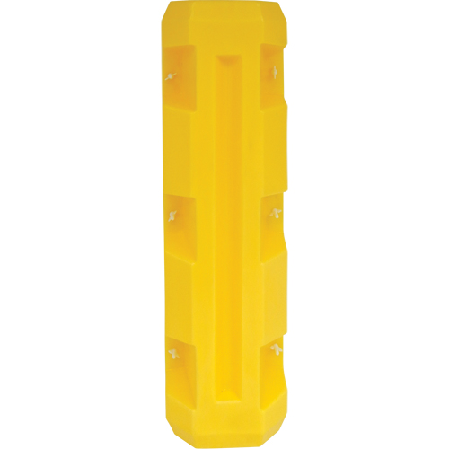 Slim Column Protector, 4" x 4" Inside Opening, 12" L x 12" W x 42" H, Yellow Equipment World