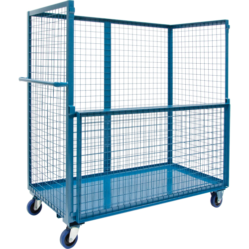 Wire Mesh Stock Truck, Steel, 30" x 55" x 48", 2400 lbs. Capacity Equipment World