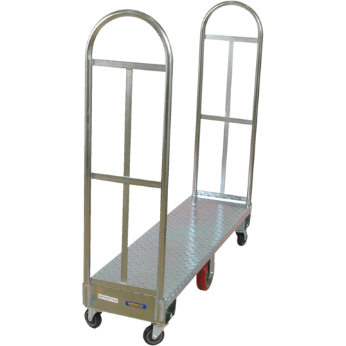 U-Boat Platform Truck, 60" L x 18" W, 1750 lbs. Capacity, Polyurethane Casters Equipment World