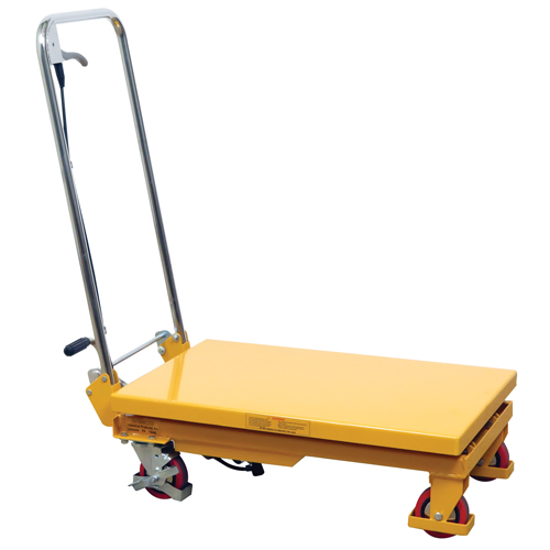 Hydraulic Scissor Lift Table, 17.75" L x 27.5" W/27-1/2" L x 17-3/4" W, Steel, 330 lbs. Capacity Equipment World