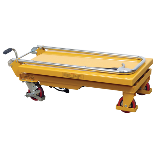 Hydraulic Scissor Lift Table, 17.75" L x 27.5" W/27-1/2" L x 17-3/4" W, Steel, 330 lbs. Capacity Equipment World
