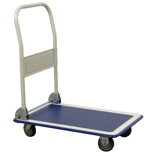 Folding Handle Platform Truck, Steel, 440 lbs., 29" L x 19" W, 32-1/2" High Equipment World