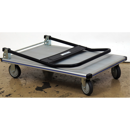 Folding Handle Platform Truck, Aluminum, 350 lbs., 29" L x 18-1/2" W, 34-1/2" High Equipment World