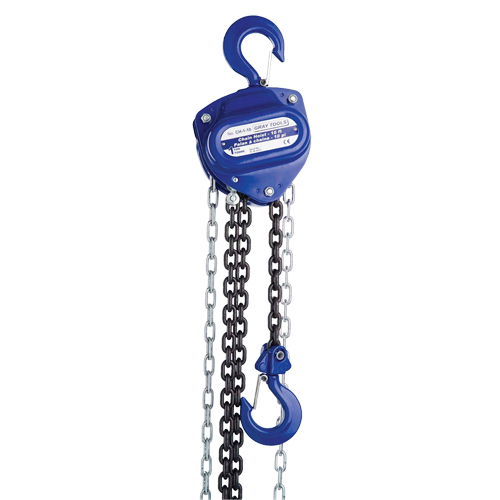 Chain Hoist, 10' Lift, 6000 lbs. (3 tons) Capacity, Load Chain Grade 80 Chain Equipment World