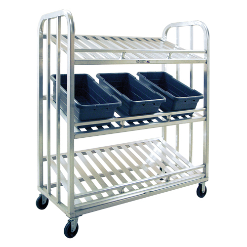 Chariot de pr&eacute;paration, 3 Tiers, 59" la x 67-1/2" h x 26" p, Capacit&eacute; 1000 lb Equipment World