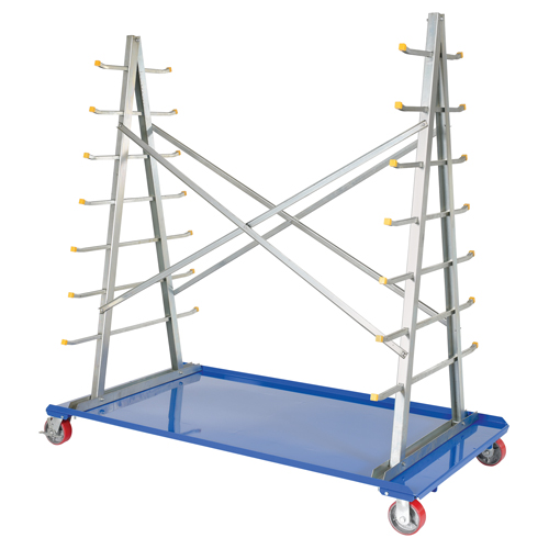 A-Frame Bar & Pipe Cart, Steel, 36-3/4" W x 73-3/4" D x 72-1/2" H, 2000 lbs. Capacity Equipment World