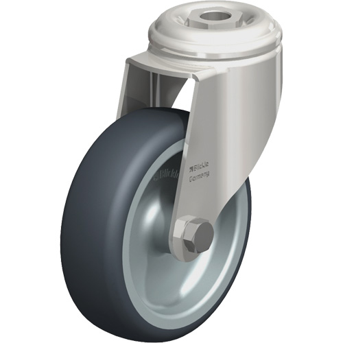 Stainless Steel Thermoplastic Elastomer Caster, Swivel, 4" (102 mm) Dia., 240 lbs. (108 kg.) Capacity Equipment World
