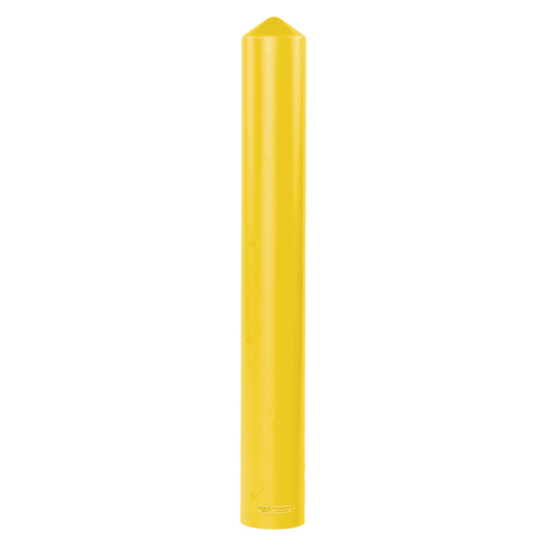 Smooth Bollard Cover, 4" Dia. x 56" L, Yellow Equipment World
