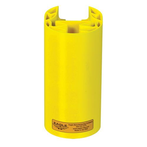 Polyethylene Rack Guard, 5" W x 6" L x 8" H, Yellow Equipment World
