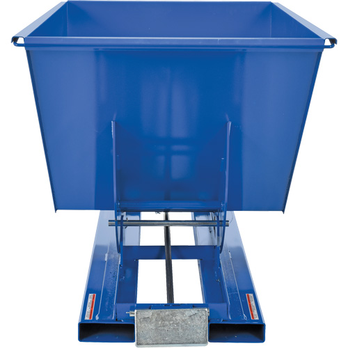 Self-Dumping Hopper, Steel, 1 cu.yd., Blue Equipment World