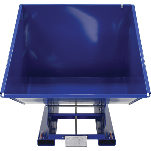 Self-Dumping Hopper, Steel, 2 cu.yd., Blue Equipment World
