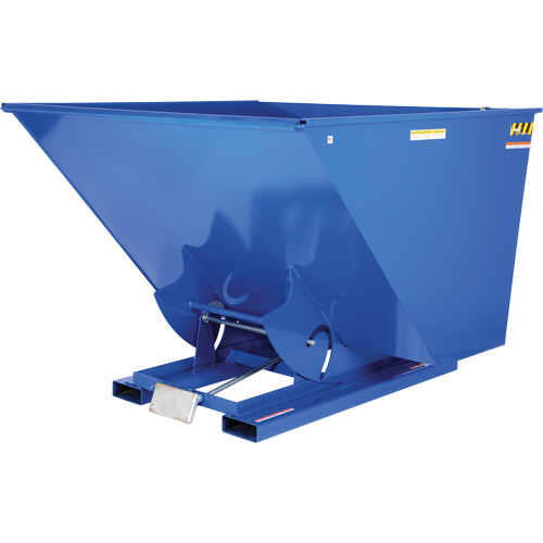 Self-Dumping Hopper, Steel, 2-1/2 cu.yd., Blue Equipment World