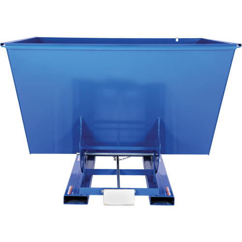 Self-Dumping Hopper, Steel, 2-1/2 cu.yd., Blue Equipment World
