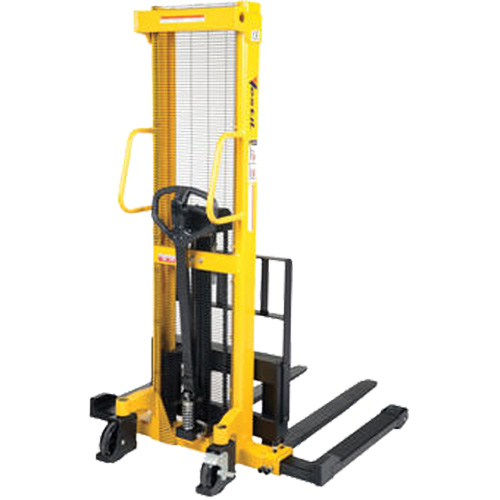 Manual Hydraulic Stacker, Hand Pump Operated, 2000 lbs. Capacity, 35" Max Lift Equipment World