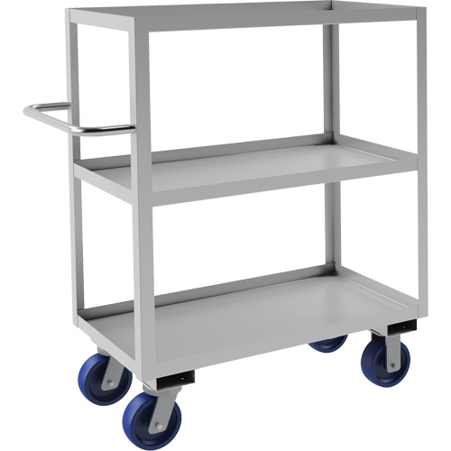 Chariot avec tablettes de calibre industriel, 3 Tiers, 18-1/8" la x 47" h x 42" p, Capacit&eacute; 1200 lb Equipment World