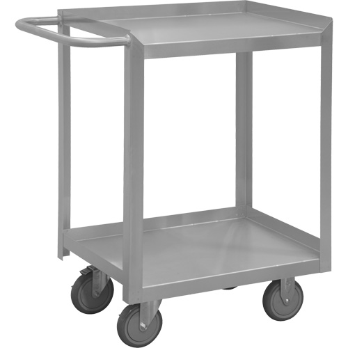 Industrial Grade Shelf Cart, 2 Tiers, 24-1/8" W x 35" H x 54" D, 1200 lbs. Capacity Equipment World