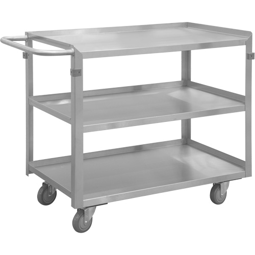 Industrial Grade Shelf Cart, 3 Tiers, 16-3/4" W x 34" H x 30-7/16" D, 600 lbs. Capacity Equipment World