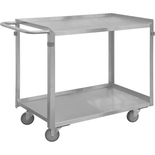 Chariot avec tablettes de calibre industriel, 2 Tiers, 16-3/4" la x 34" h x 36-7/16" p, Capacit&eacute; 600 lb Equipment World
