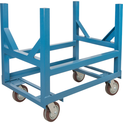 Pipe & Bar Cradle Truck, 24" L x 24" W x 34" H, 2500 lbs. Capacity, Polyurethane Wheels Equipment World