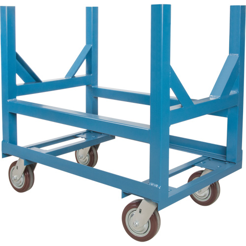 Pipe & Bar Cradle Truck, 24" L x 24" W x 34" H, 2500 lbs. Capacity, Polyurethane Wheels Equipment World