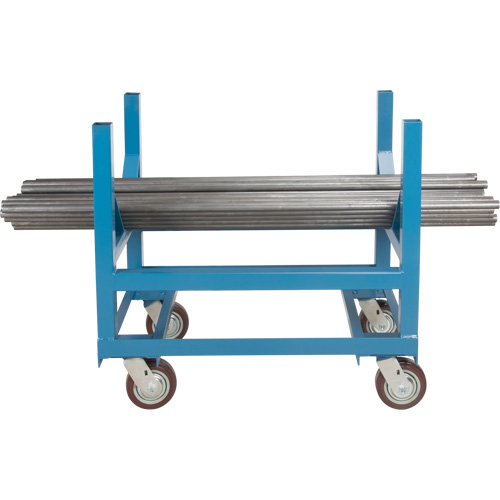 Pipe & Bar Cradle Truck, 24" L x 24" W x 34" H, 2500 lbs. Capacity, Polyurethane Wheels Equipment World