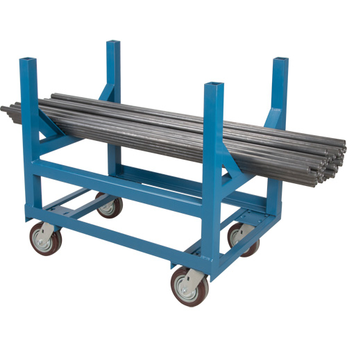 Pipe & Bar Cradle Truck, 24" L x 24" W x 34" H, 2500 lbs. Capacity, Polyurethane Wheels Equipment World