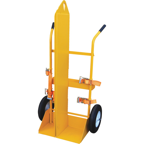 Welding Cylinder Torch Cart, Foam-Filled Wheels, 23-1/8" W x 22-13/16" L Base, 500 lbs. Equipment World