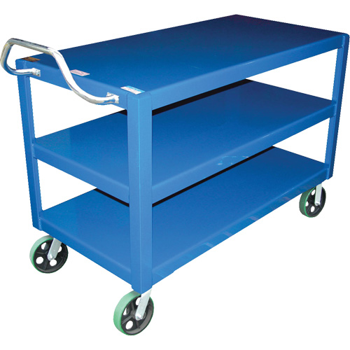 Ergo-Handle Cart, 4000 lbs. Capacity, Steel, 24-1/2" W x 41" H x 54-7/8" D, Lip Down Equipment World