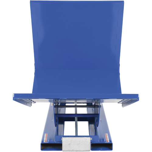 Open Sided Hopper, Steel, 1 cu.yd., Blue Equipment World