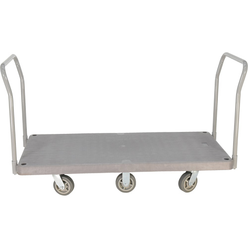 Heavy Duty Plastic Platform Truck, 60" L x 30" W, 3000 lbs. Cap., Polyurethane Wheels Equipment World