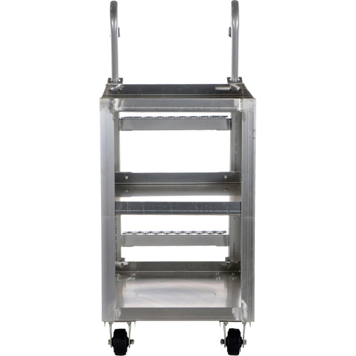 Chariot de pr&eacute;l&egrave;vement de stock, Aluminium, 21-7/8" la x 40" p, 3 tablettes, Capacit&eacute; 660 lb Equipment World