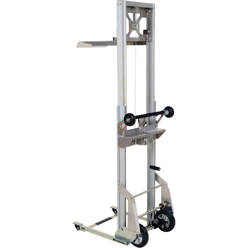 Portable Aluminum Load Lifter, Foot Pump Operated, 200 lbs. Capacity, 61" Max Lift Equipment World