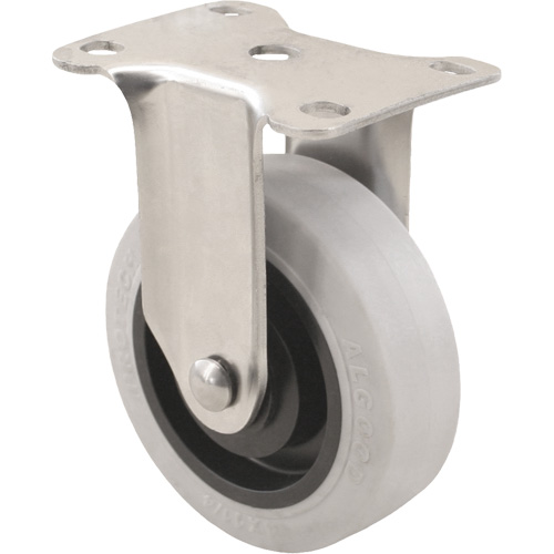 2309 Caster, Rigid, 4" (101.6 mm), Envirothane Grey, 350 lbs. (158.8 kg.) Equipment World
