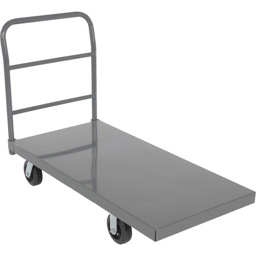Platform Truck, 48" L x 24" W, 2000 lbs. Capacity, Rubber Casters Equipment World