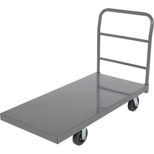 Platform Truck, 48" L x 24" W, 2000 lbs. Capacity, Rubber Casters Equipment World